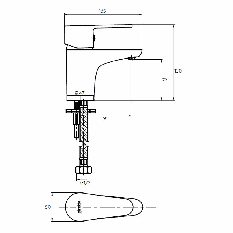 Lavamanos monocontrol dessin negro - Image 3