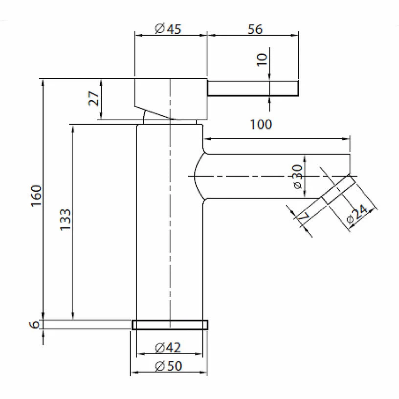Lavamanos monocontrol bajo fiorenzzo acero inox - Image 4