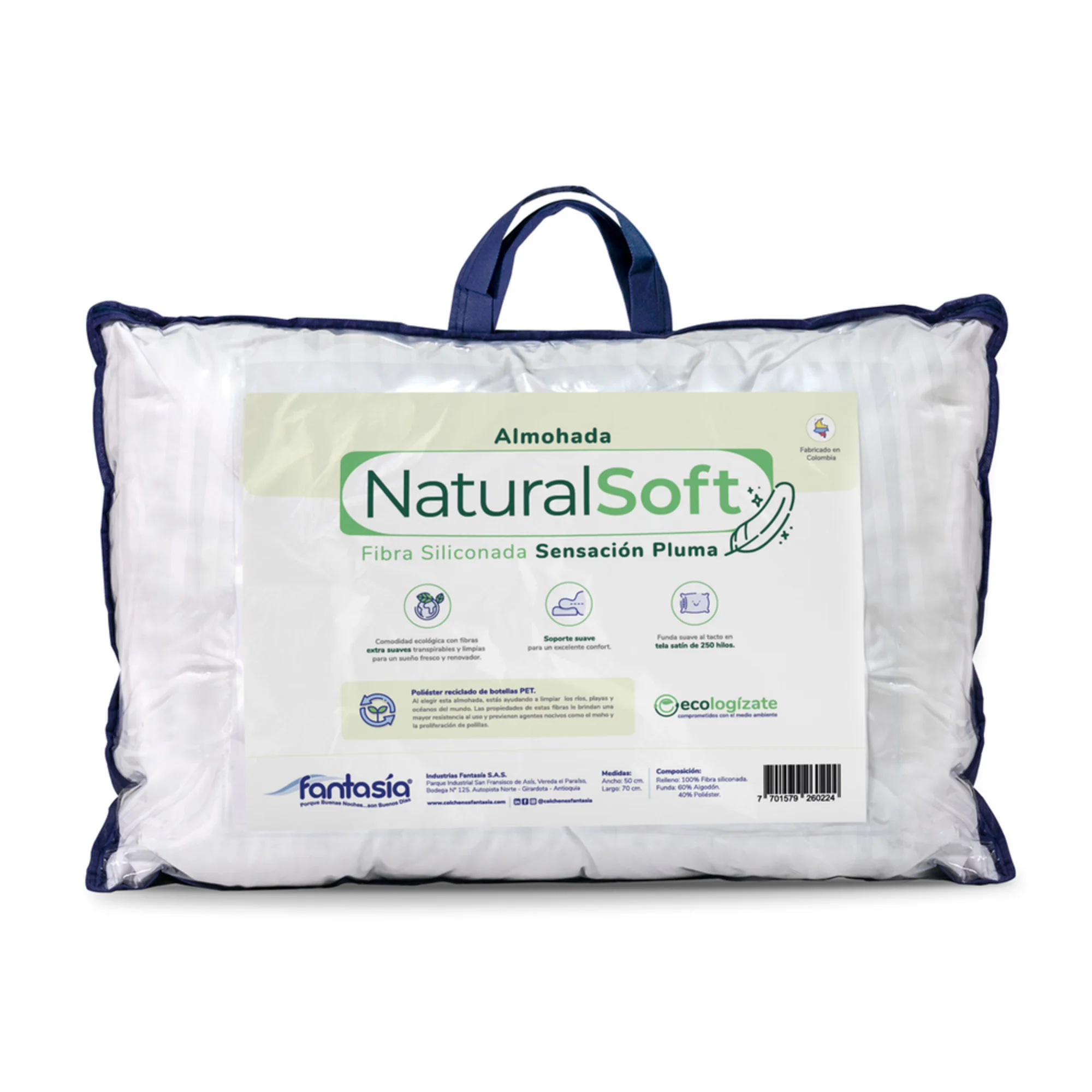 Almohada natural soft empaque vinilo marca Fantasia - Image 5