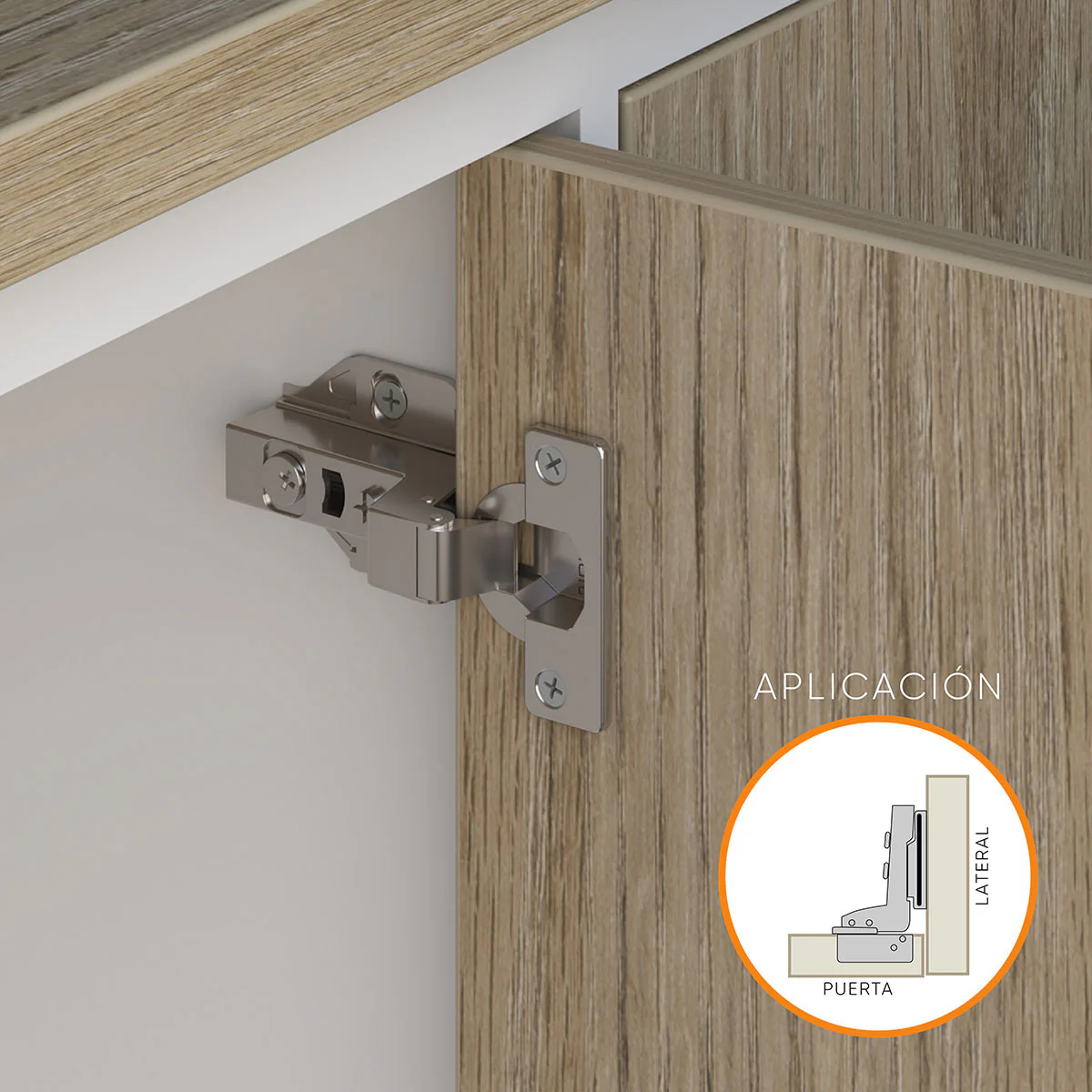 Bisagra de cazoleta para mueble high quality cierre común de 110° clip on de montaje fácil - Image 5