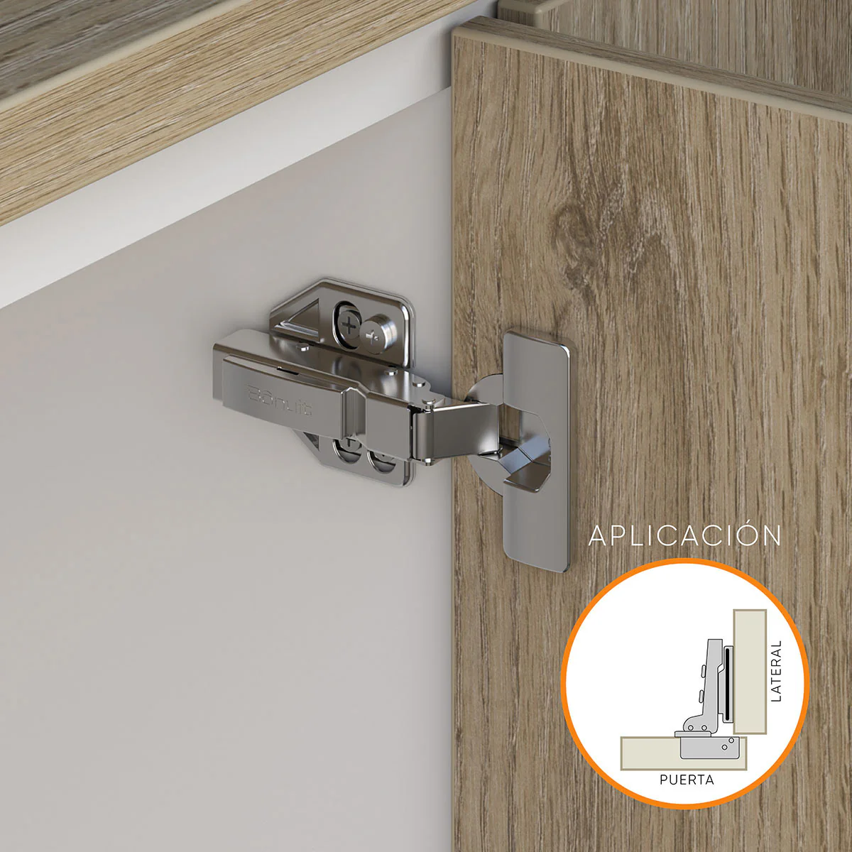 Bisagra de cazoleta para mueble high quality cierre lento clip-on de fácil montaje en acero 201 - Image 3