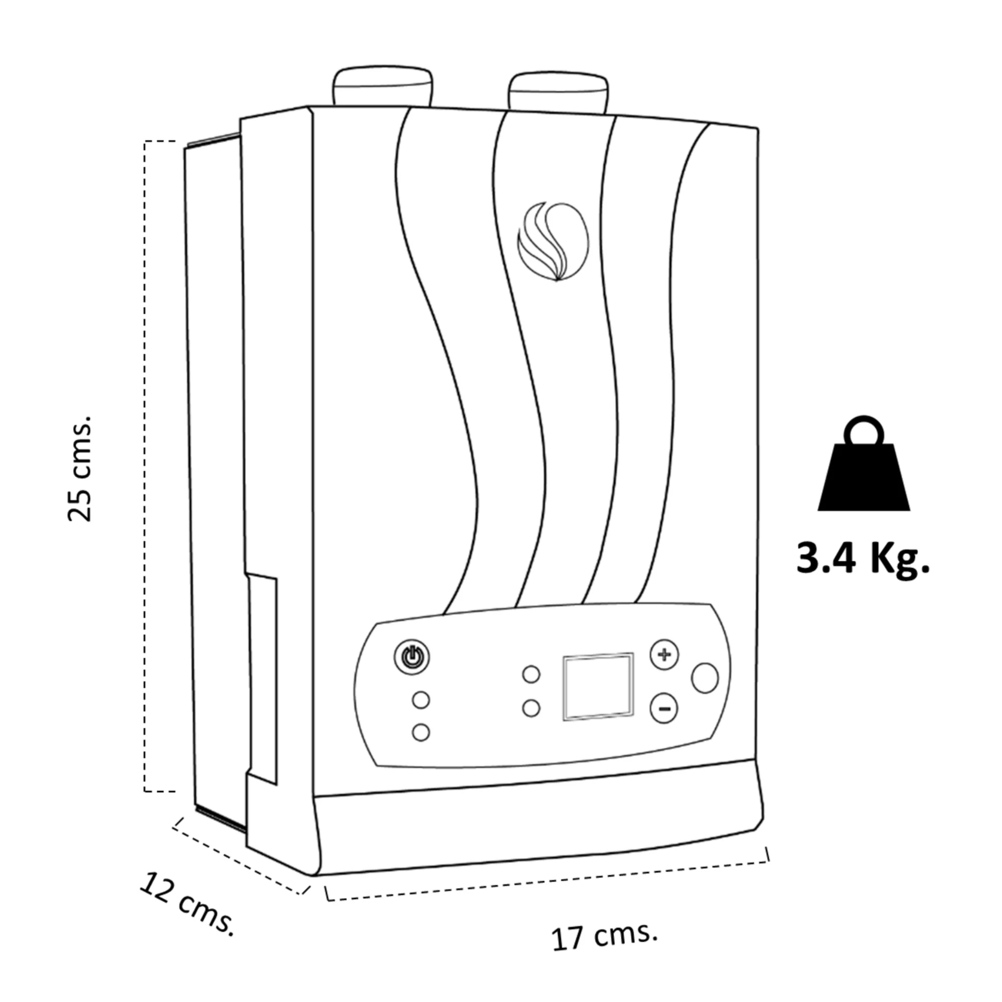 Calentador eléctrico instantáneo de agua, hasta 5 litros, monofásico marca Smartec - Image 3