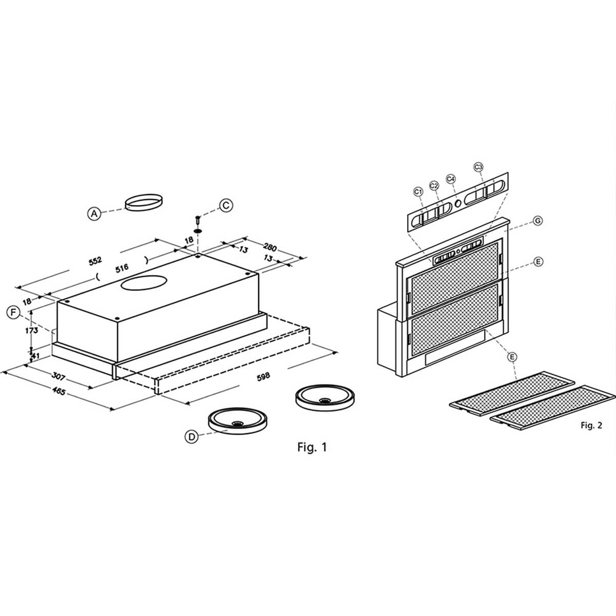 Campana slim inoxidable 60 cm 3 velocidades marca Mabe - Image 5