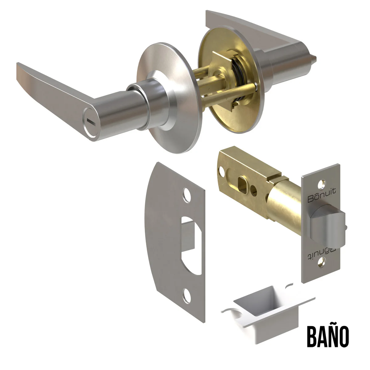 Cerradura chapa palanca tubular plus para puerta de paso - Image 6