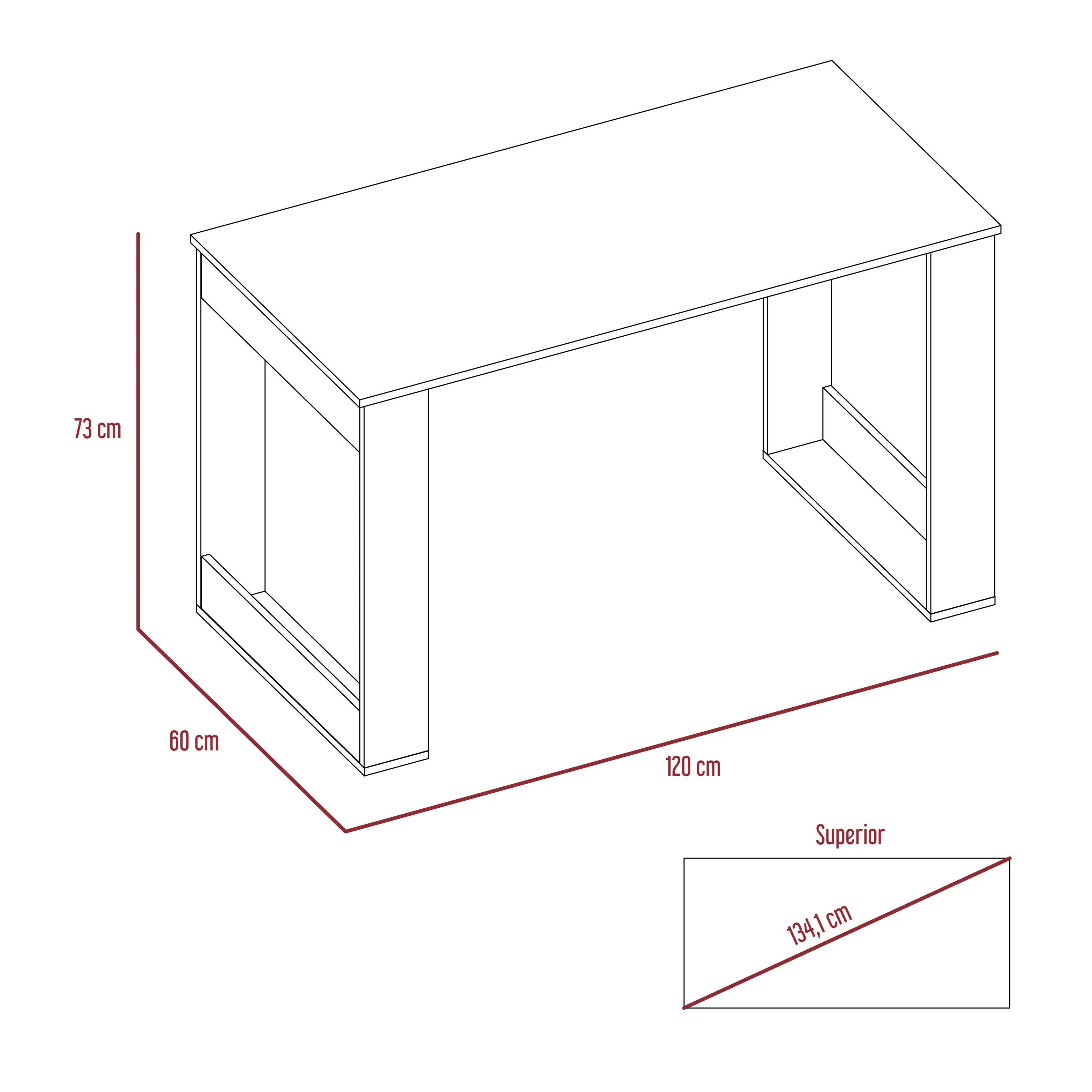 Escritorio Elora, Café Claro, Ideal Para Espacios de Trabajo - Image 10