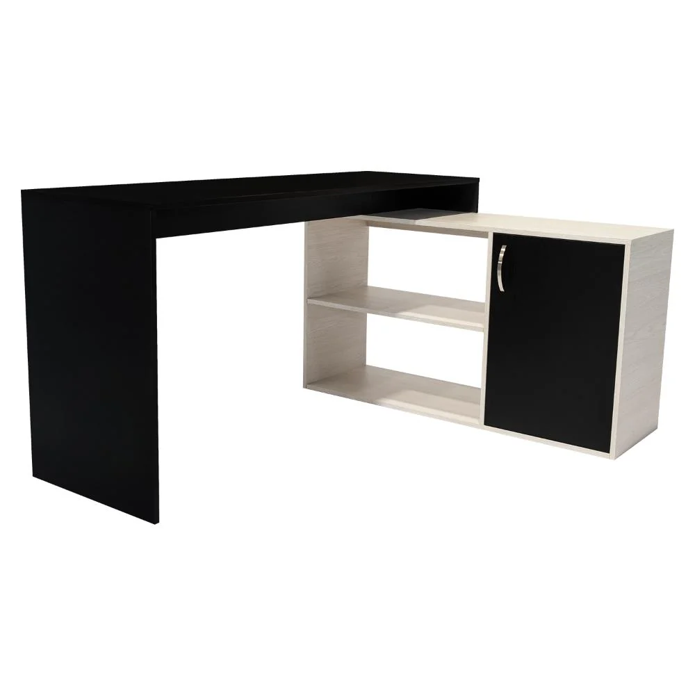 Escritorio En L Axis, Wengue y Niebla - Image 5