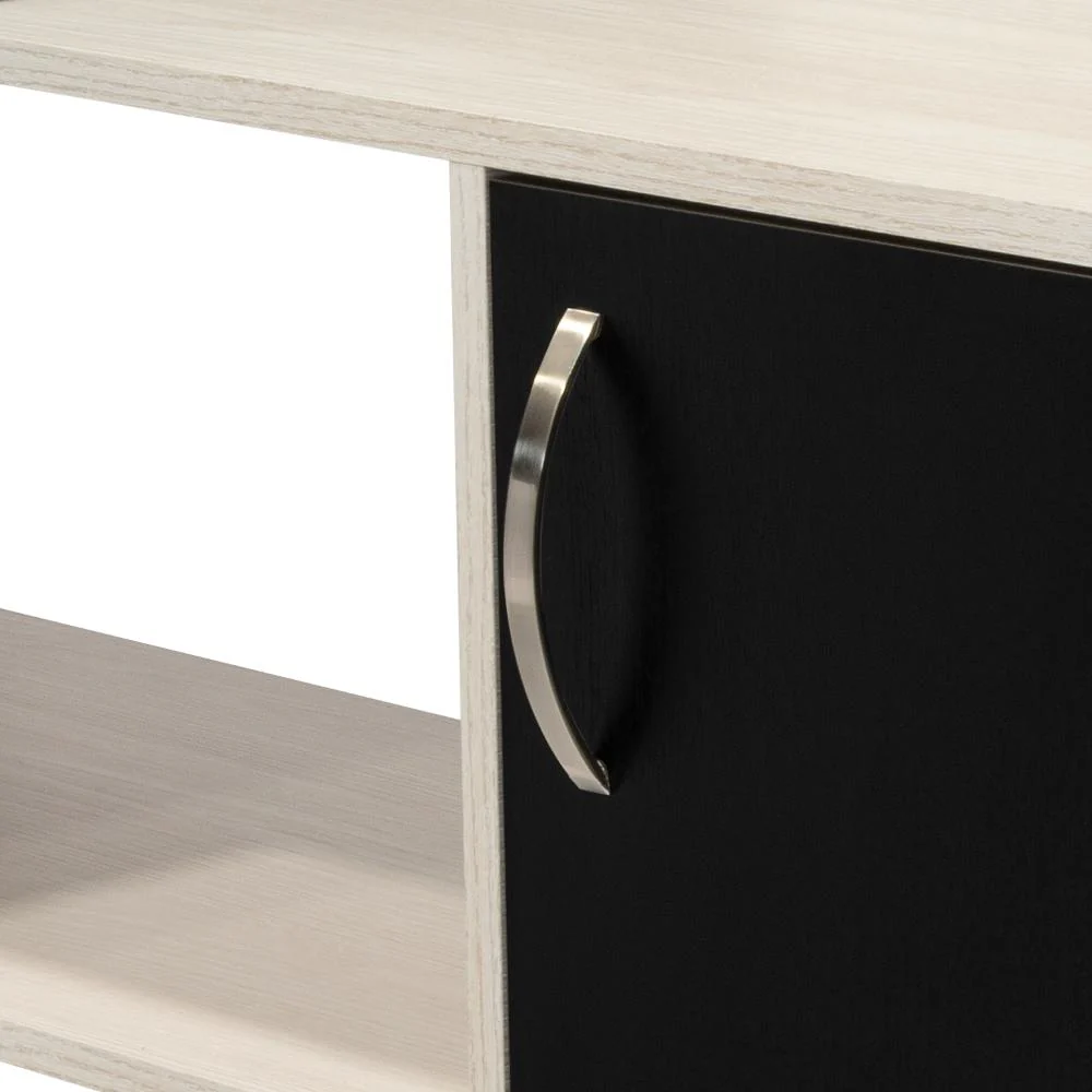 Escritorio En L Axis, Wengue y Niebla - Image 9