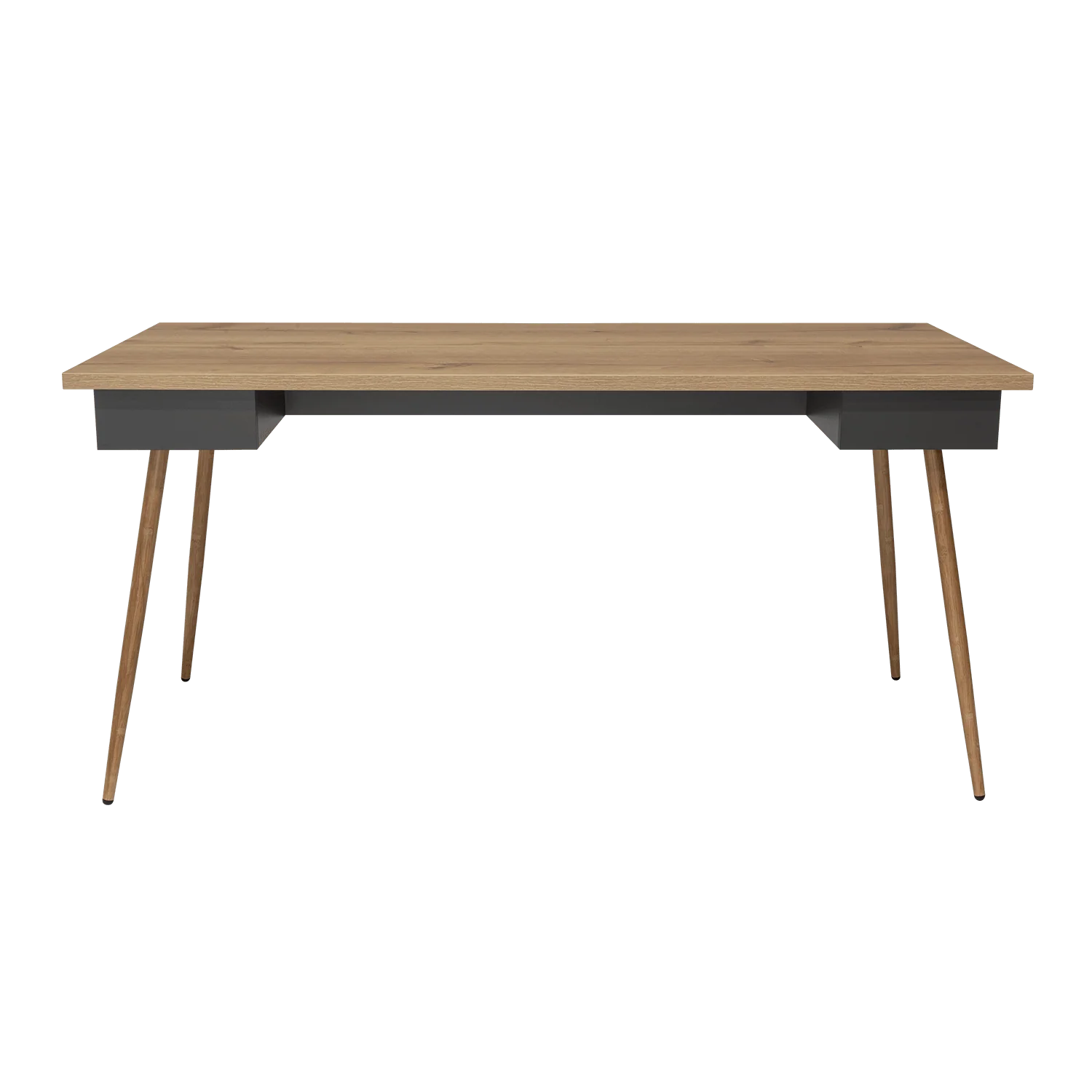 Escritorio Esperanza, Café Claro y Plata Oscuro, con Amplia Superficie de Trabajo - Image 5