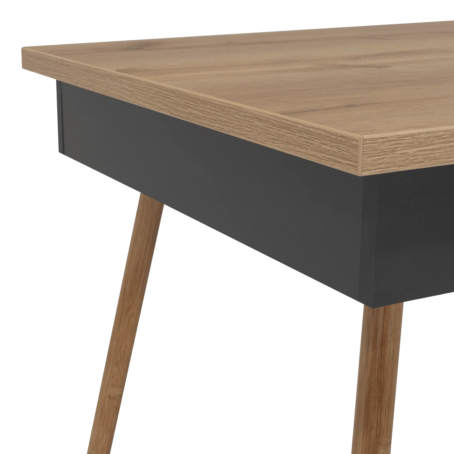 Escritorio Esperanza, Café Claro y Plata Oscuro, con Amplia Superficie de Trabajo - Image 7