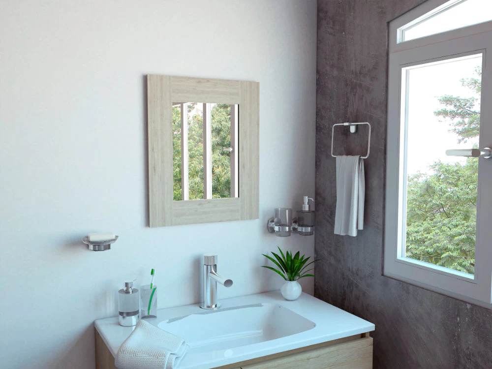 Espejo de Baño Salomón, Humo, Ideal Para Espacios Reducidos - Image 3