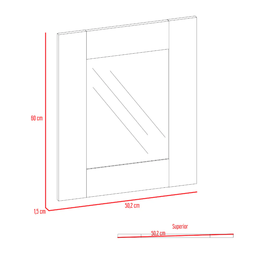 Espejo de Baño Salomón, Humo, Ideal Para Espacios Reducidos - Image 6