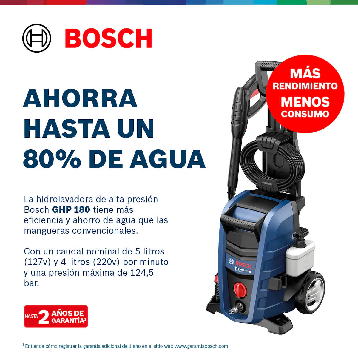 Hidrolavadora de alta presión con manguera de 5 m marca Bosch - Image 12
