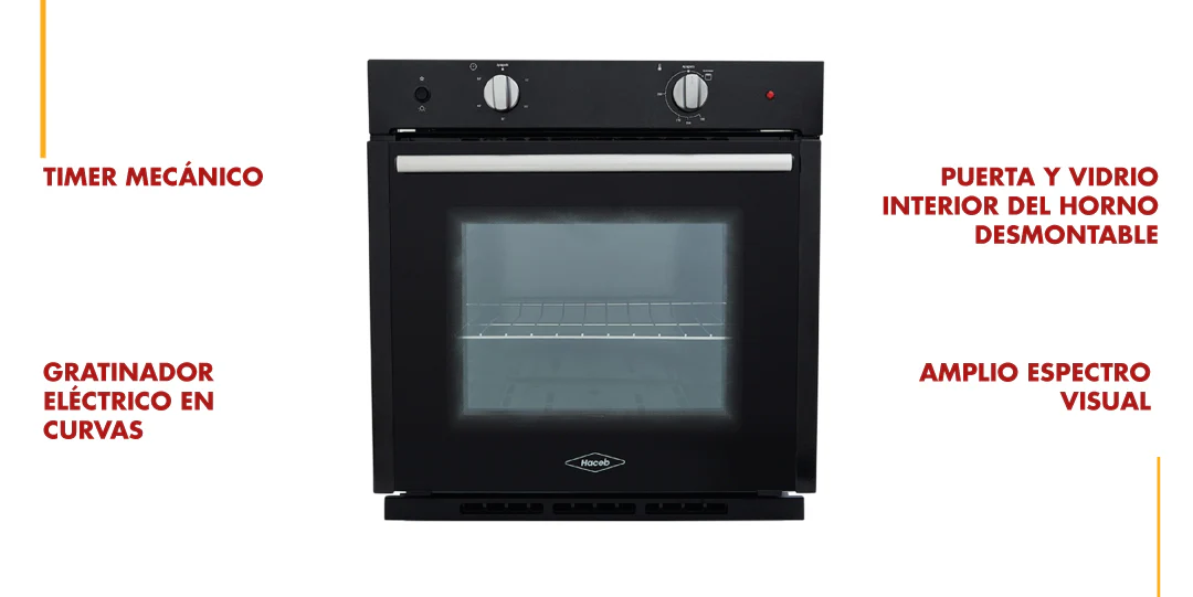 Horno mixto tandoori 60 cm negro gas natural 120 v marca Haceb - Image 10