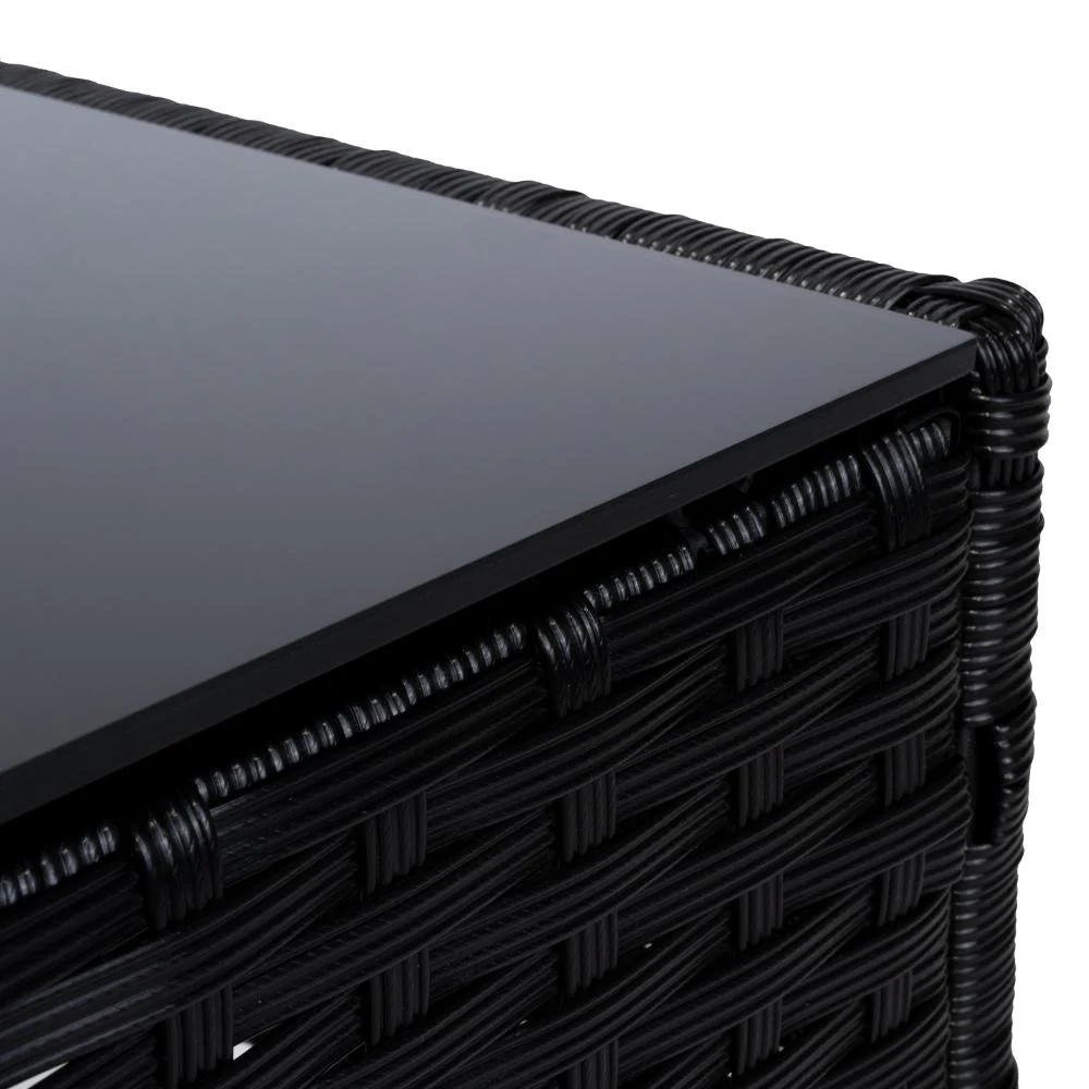 Juego de Sala Exterior Zafiro, Negro y Blanco, con Dos Sillas de Una Plaza y Una Silla de Dos Plazas - Image 18