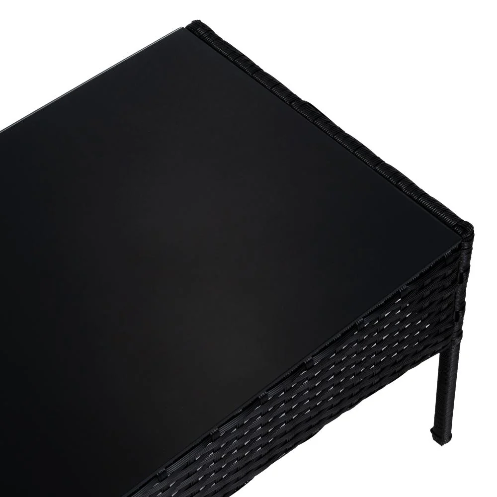 Juego de Sala Exterior Zafiro, Negro y Blanco, con Dos Sillas de Una Plaza y Una Silla de Dos Plazas - Image 20