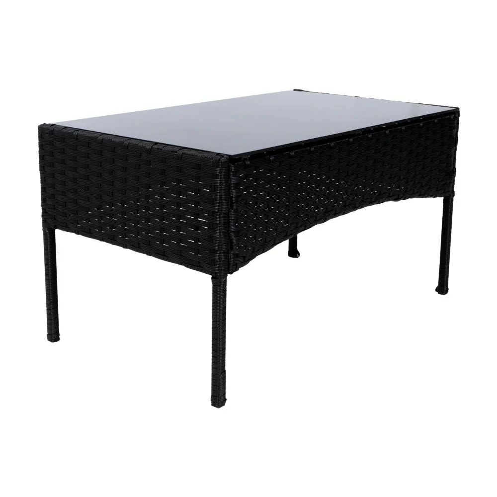 Juego de Sala Exterior Zafiro, Negro y Blanco, con Dos Sillas de Una Plaza y Una Silla de Dos Plazas - Image 24