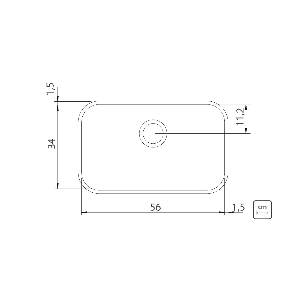 Lavaplatos rectangular lavinia en acero inoxidable 304 Tramontina - Image 3