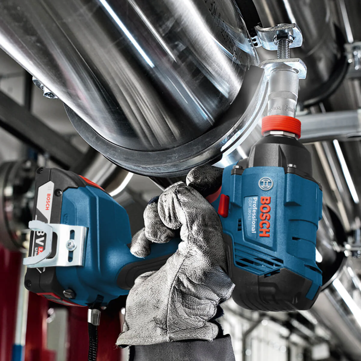 Llave de impacto 1/4" y 1/2" 18V 180Nm 2 bat GDX 180-LI Bosch - Image 9