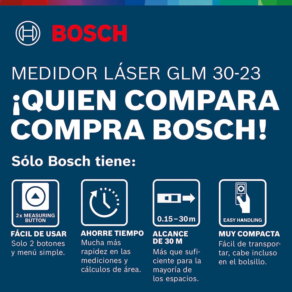 Medidor láser GLM 30-23 alcance 30m Bosch - Image 10