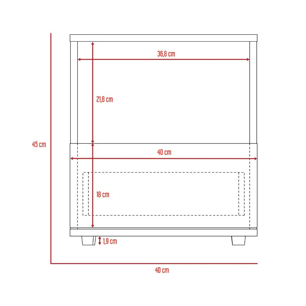 Mesa de Noche Camel, Rovere y Blanco - Image 16
