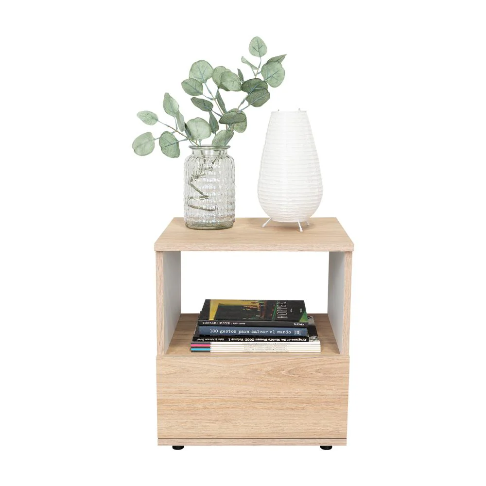 Mesa de Noche Camel, Rovere y Blanco - Image 5