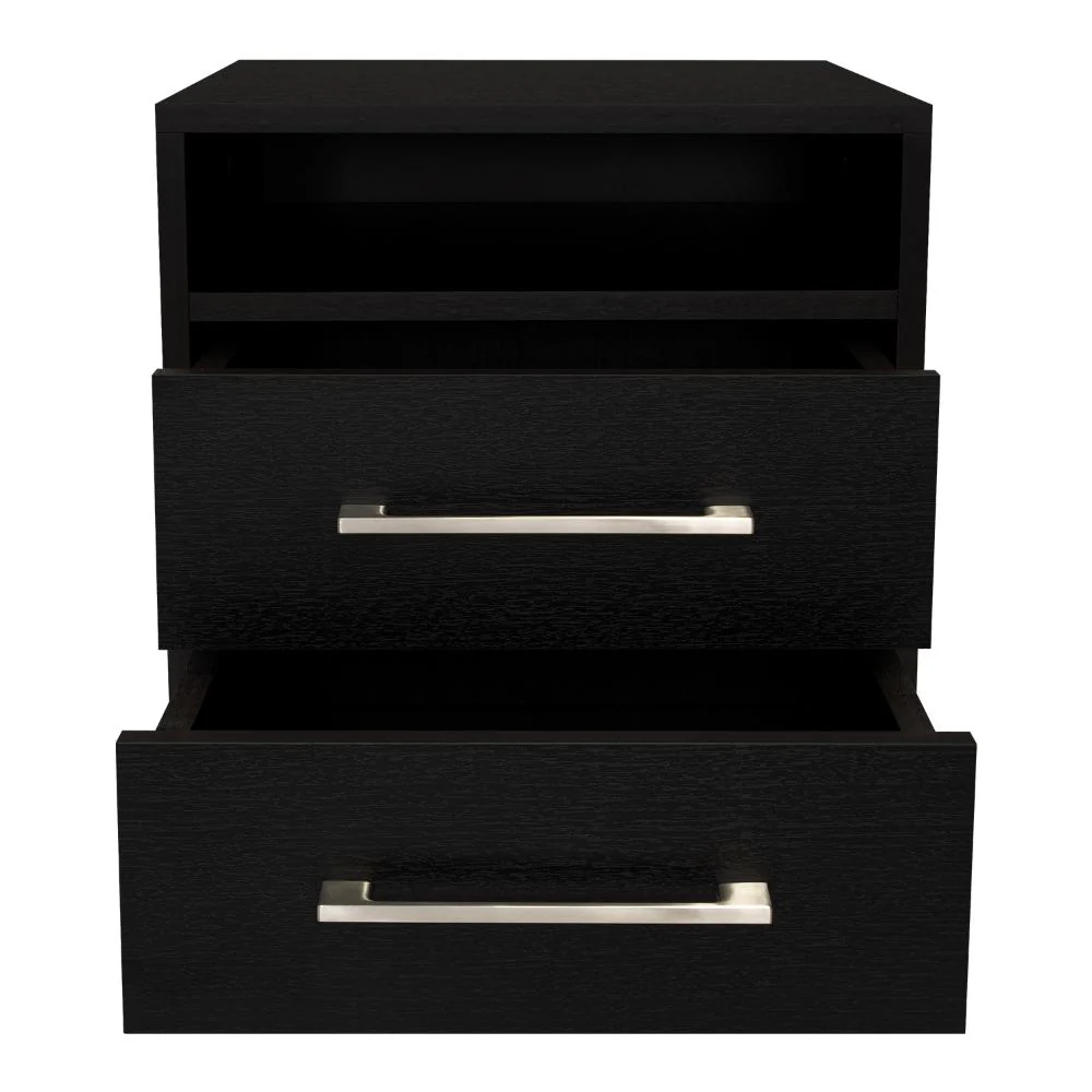 Mesa de Noche Douglas, Wengue, con Dos Cajones Multiusos - Image 10