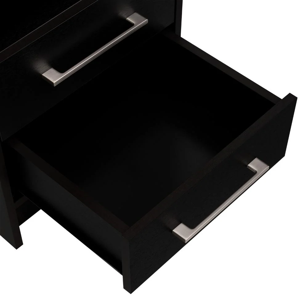 Mesa de Noche Douglas, Wengue, con Dos Cajones Multiusos - Image 11