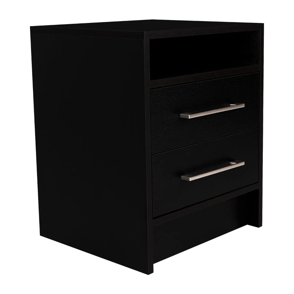 Mesa de Noche Douglas, Wengue, con Dos Cajones Multiusos - Image 7