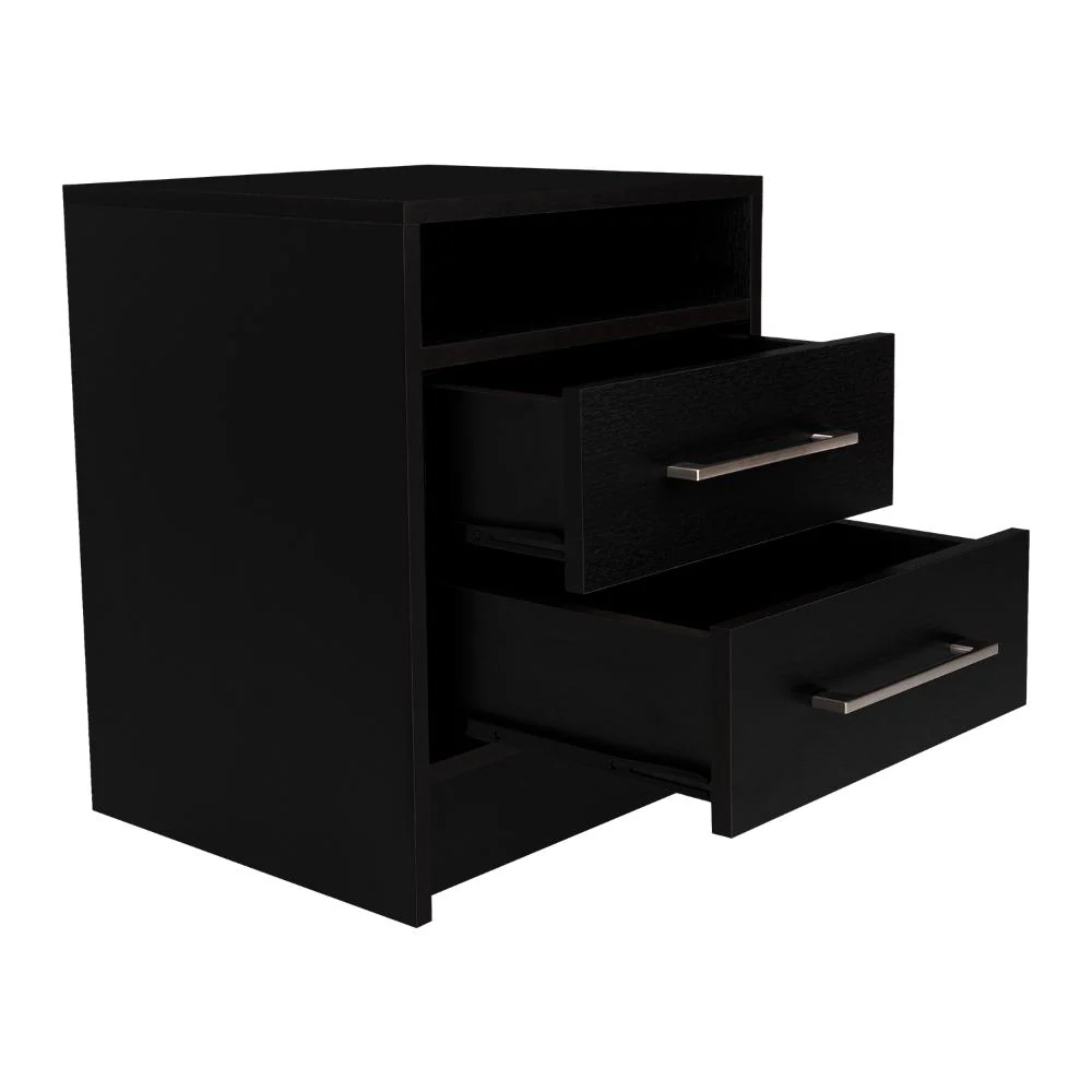 Mesa de Noche Douglas, Wengue, con Dos Cajones Multiusos - Image 8