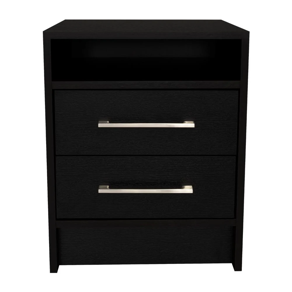 Mesa de Noche Douglas, Wengue, con Dos Cajones Multiusos - Image 9