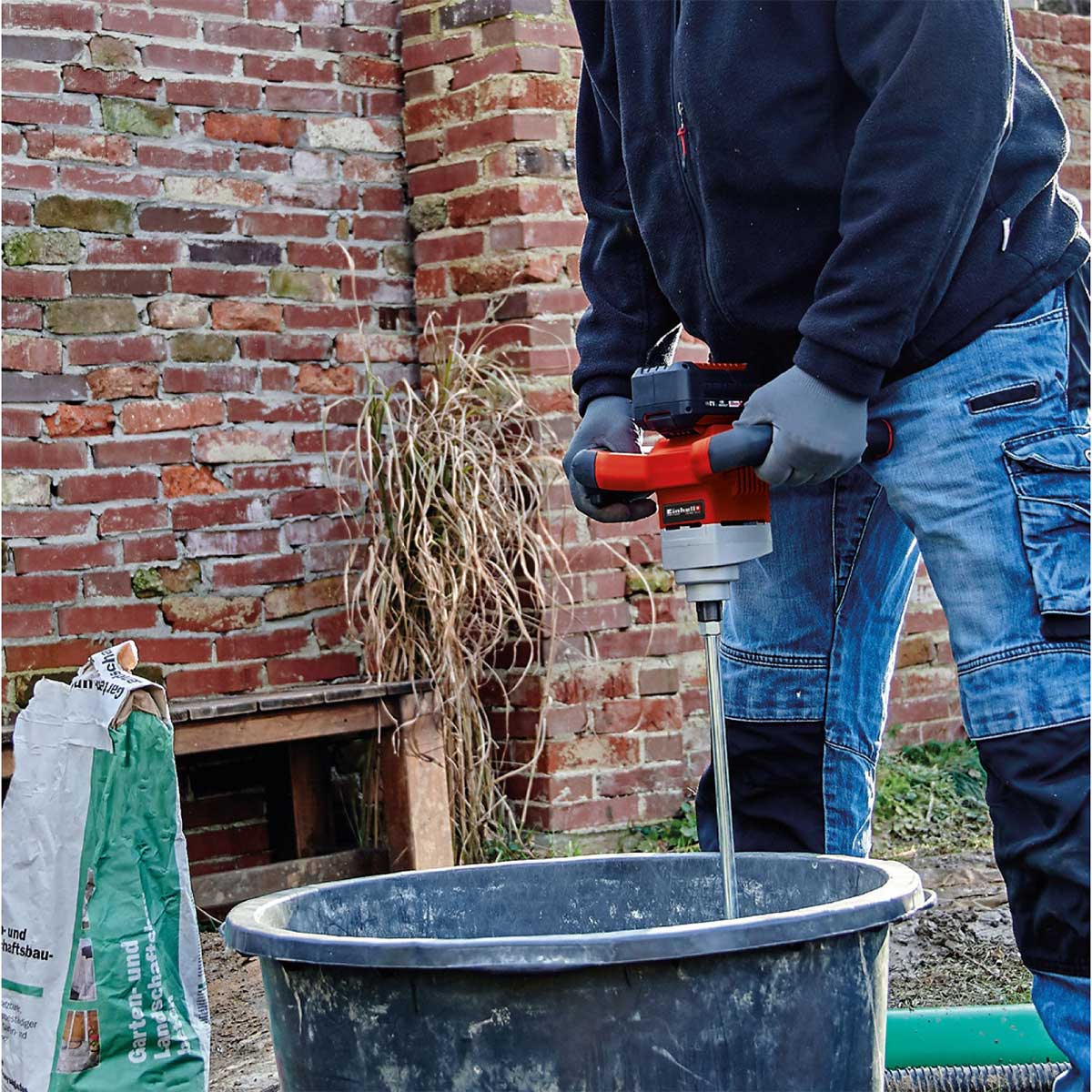 Mezclador de pintura inalámbrico 18 V + batería (4.0 ah) + cargador marca Einhell - Image 5