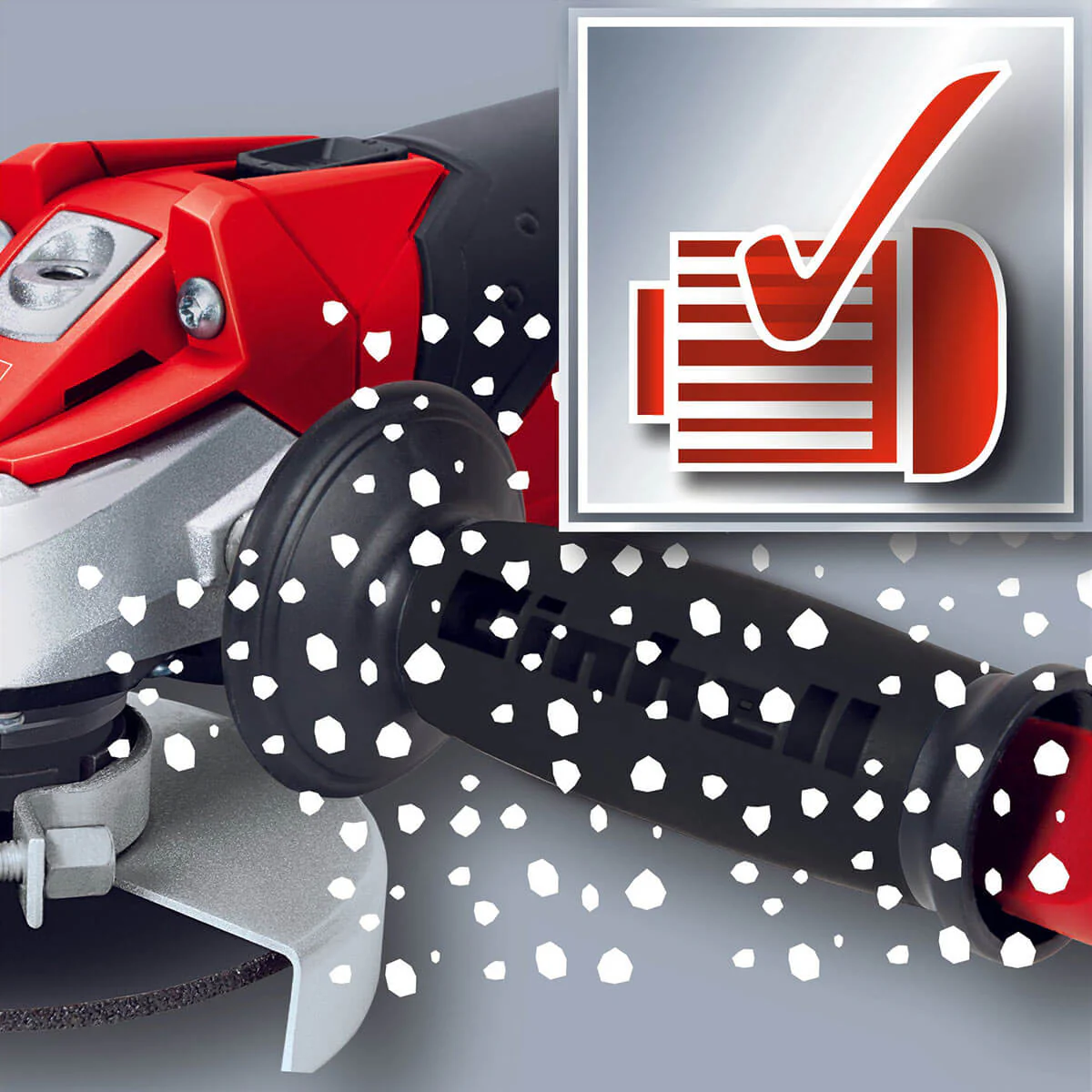 MiniPulidora 4-1/2"  750 watts 11000 rpm sistema protección antipolvo interno mango intercambiable 3 posiciones marca Einhell - Image 3