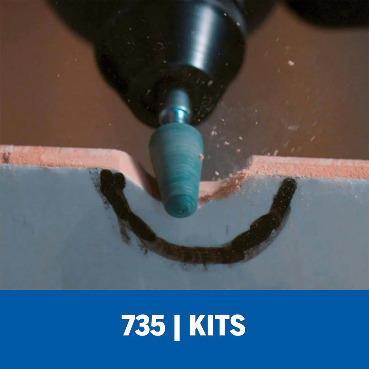 Set de accesorios de mototool 735 de 8 Piezas Dremel para Vidrio y Piedra - Image 3