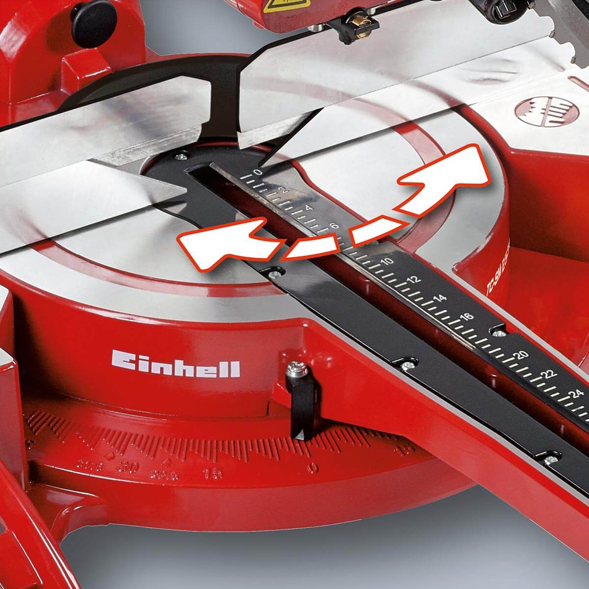 Sierra acolilladora telescópica 10" dual 2100 watts 4000 rpm marca Einhell - Image 4