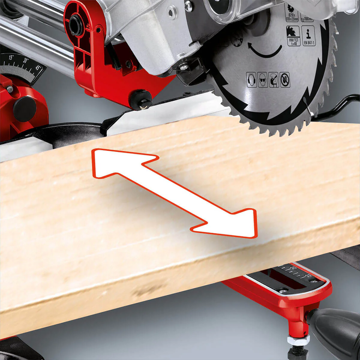 Sierra acolilladora telescópica 10" dual 2100 watts 4000 rpm marca Einhell - Image 9