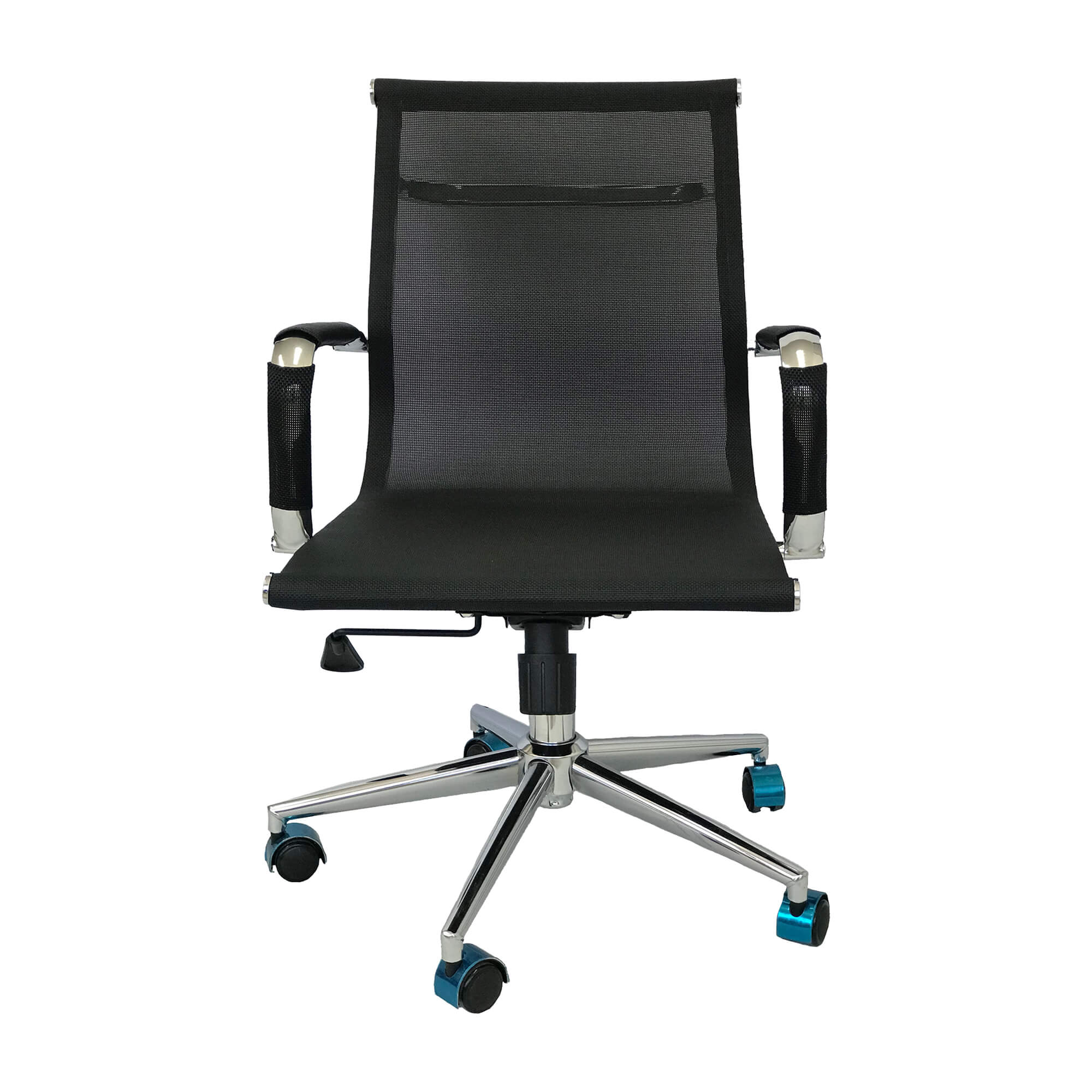 silla de escritorio tela baja 3303 color negro - Image 3