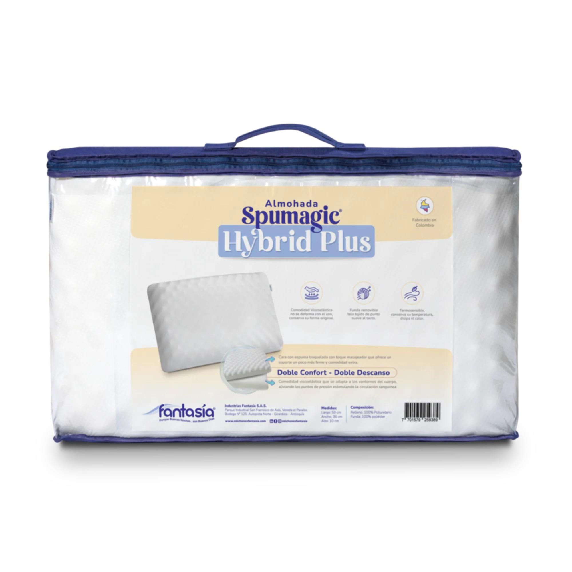 Almohada Spumagic hybrid plus marca Fantasia marca Fantasía - Image 5