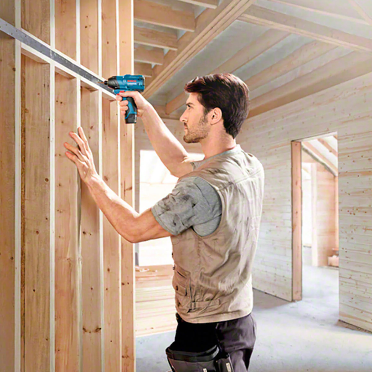 Taladro percutor 1/2" 12V GSB 120-LI y Llave de impacto 1/4" 12V 100Nm GDR 120-LI 2 Bat Bosch - Image 10