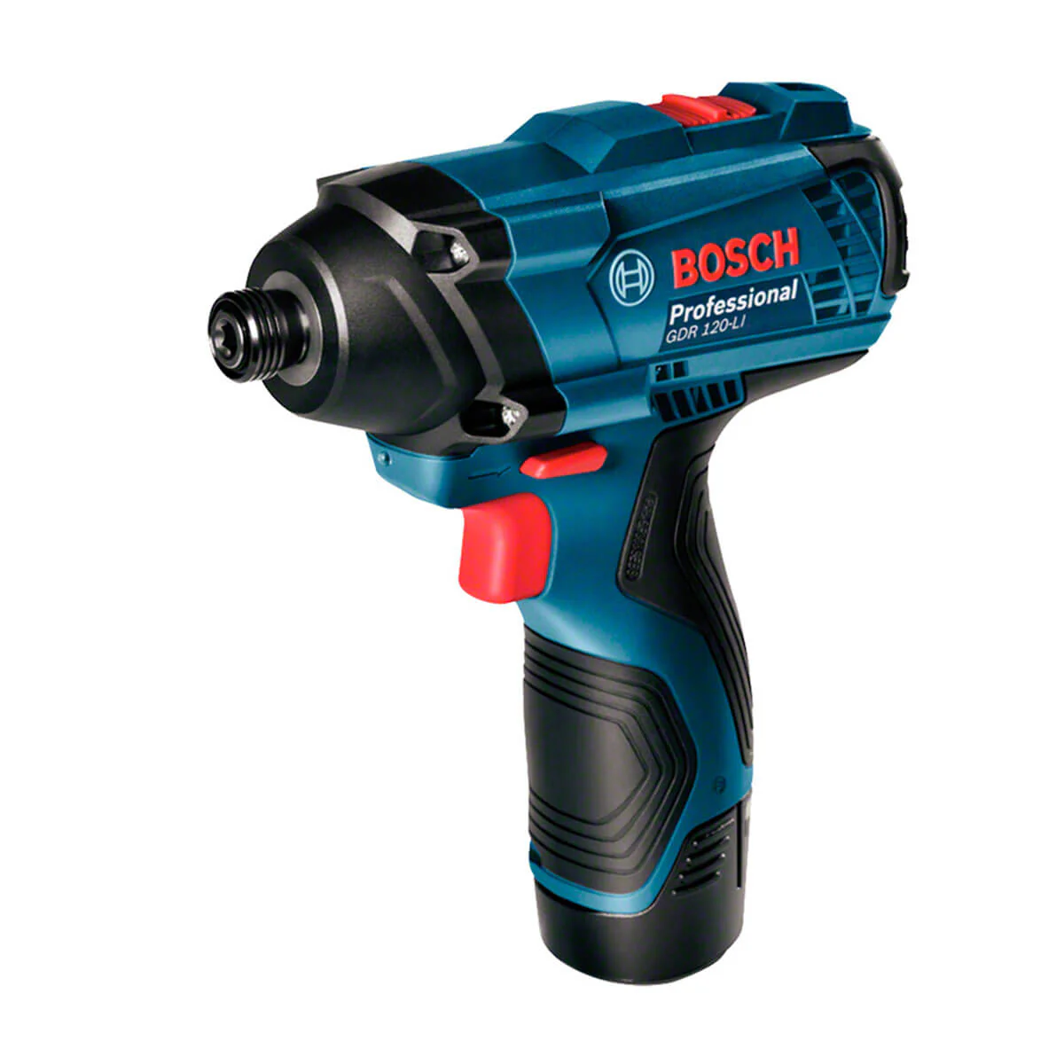 Taladro percutor 1/2" 12V GSB 120-LI y Llave de impacto 1/4" 12V 100Nm GDR 120-LI 2 Bat Bosch - Image 3