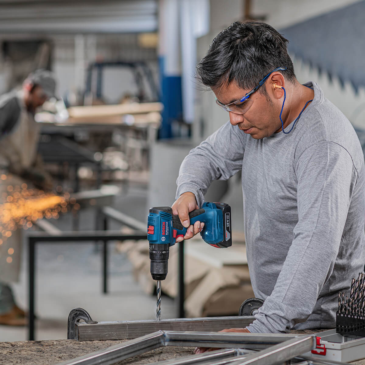 Taladro percutor 1/2" 18V 2 bat Brushless GSB 185-LI Bosch - Image 11