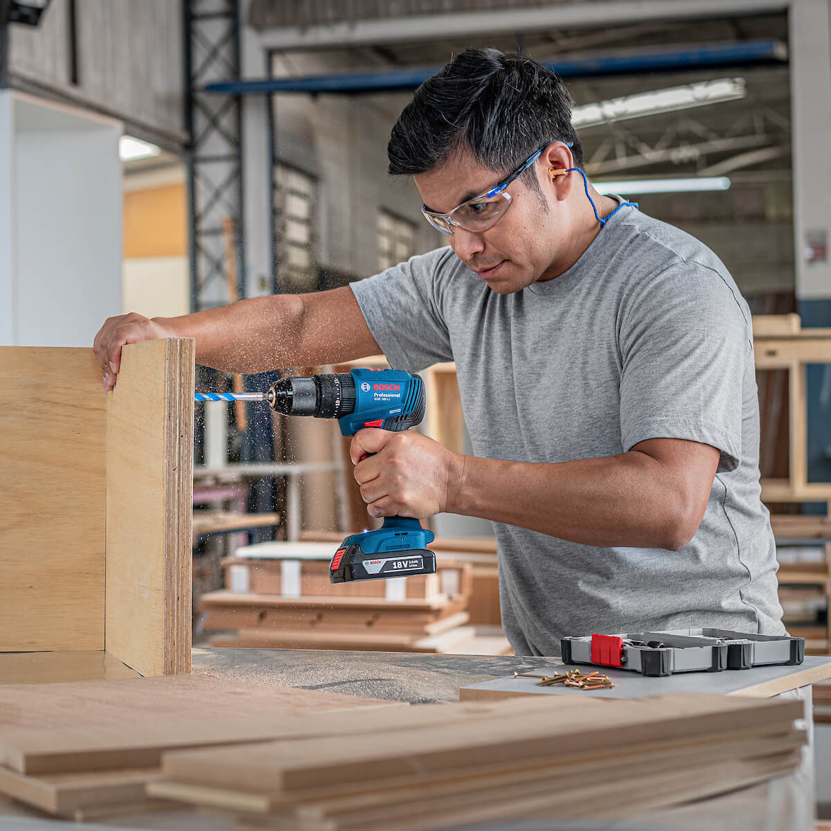 Taladro percutor 1/2" 18V 2 bat Brushless GSB 185-LI Bosch - Image 16