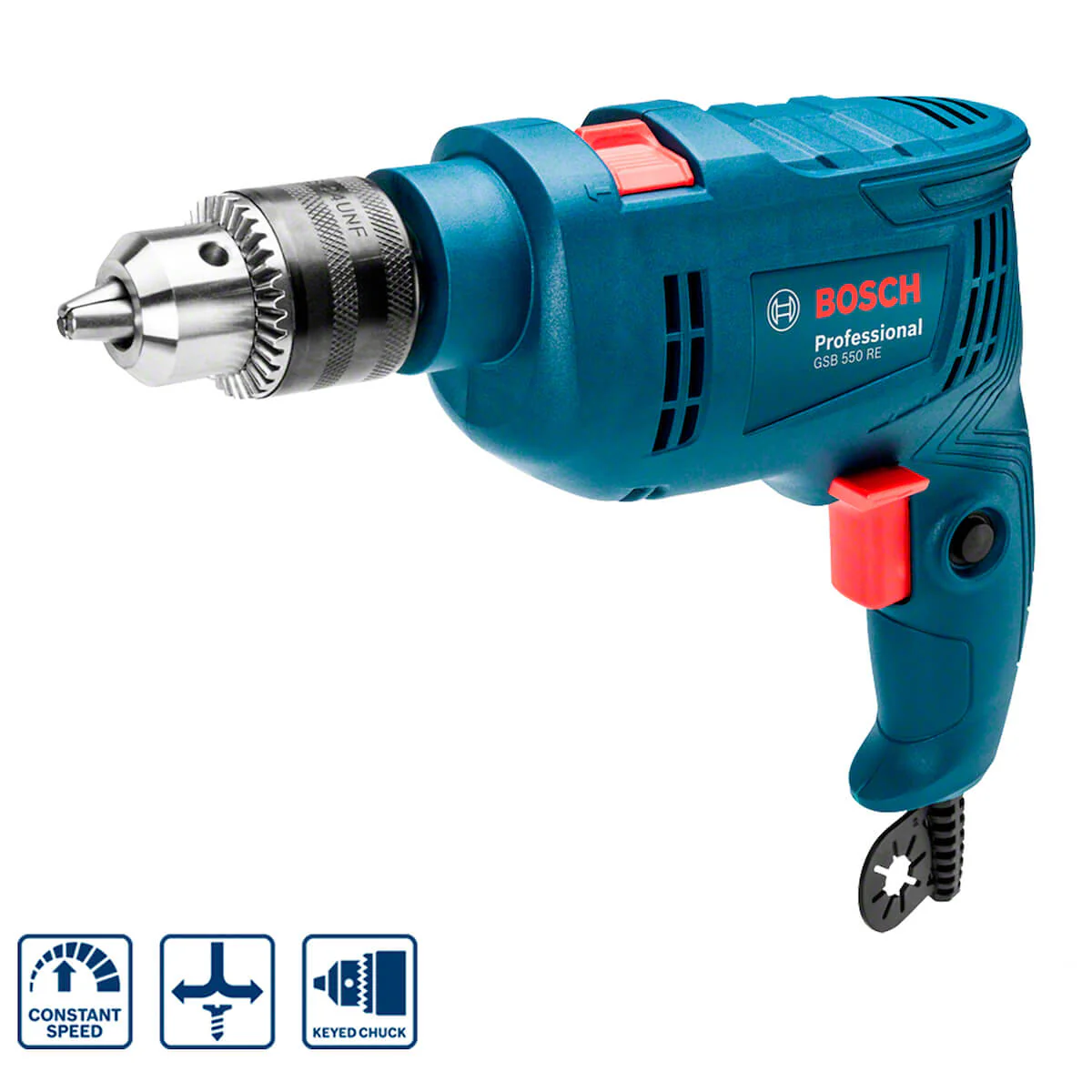 Taladro percutor 1/2" 550W +14 acc GSB 550 Bosch - Image 3