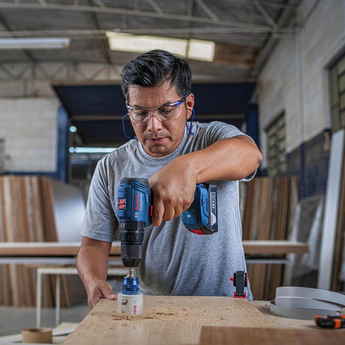 Taladro percutor 1/2" GSB 185-LI Bosch + 1 batería y cargador GAL 18V-20 - Image 15