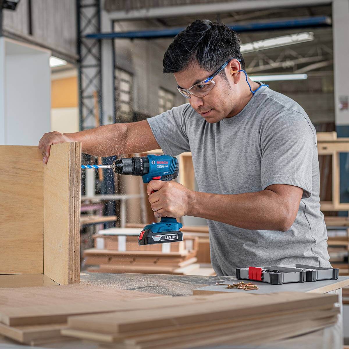 Taladro percutor 1/2" GSB 185-LI Bosch + 1 batería y cargador GAL 18V-20 - Image 16