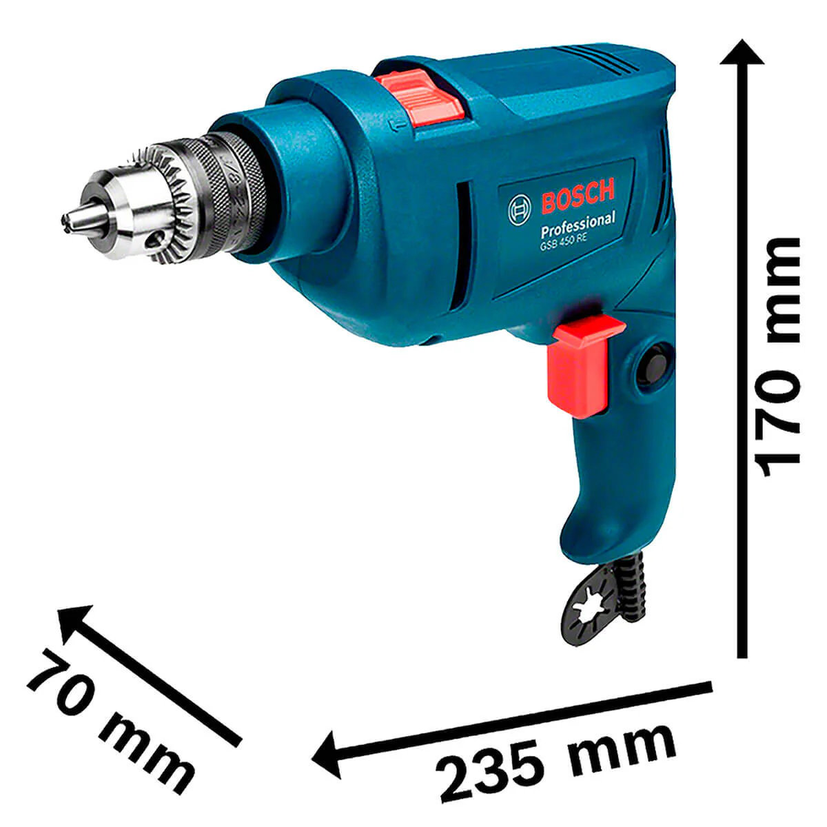 Taladro percutor 3/8" profesional de 450W marca Bosch - Image 4