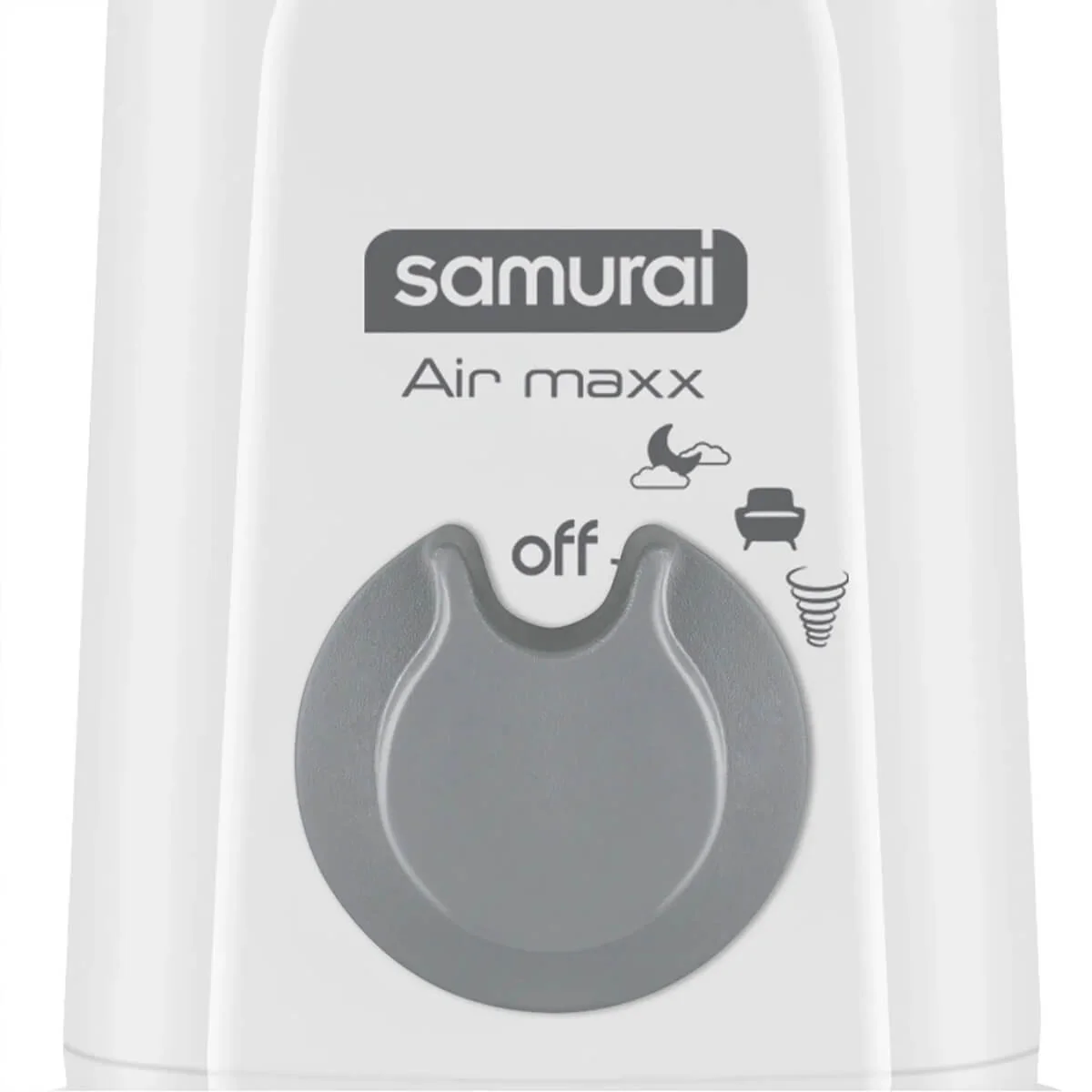 Ventilador air maxx blanco con azul marca samurai - Image 5